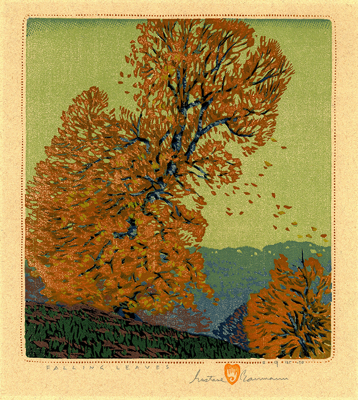 Falling Leaves by Gustave Baumann