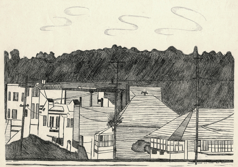 Houses Near Golden Gate Park S.F. No. 1 (WPA) by Jennie Lewis