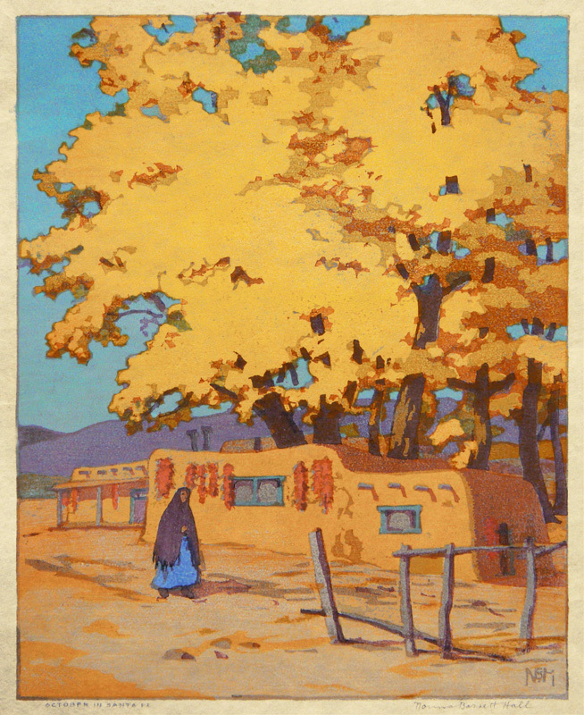 October-in-Santa-Fe-by-Norma-Bassett-Hall.jpg (654×800)