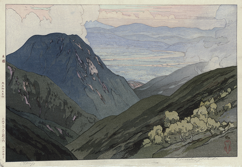 Otenjo, from the North Japan Alps series by Hiroshi Yoshida