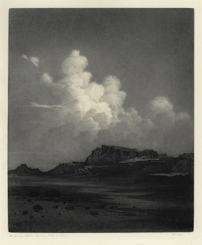 Evening Cloud, Arizona [no. 2]; from the Desert Set by George Elbert Burr