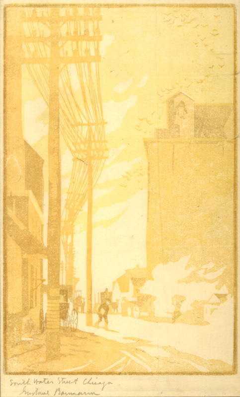 South Water Street Chicago by Gustave Baumann