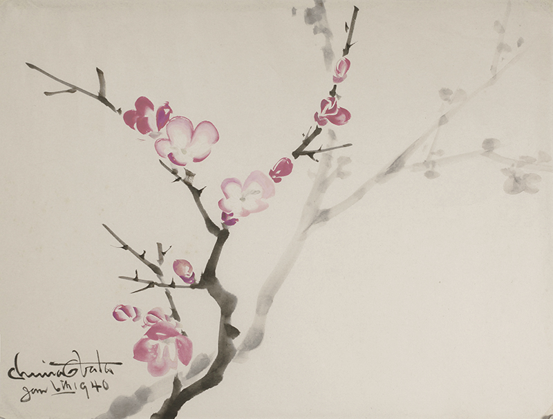 (Cherry Blossoms) by Chiura Obata