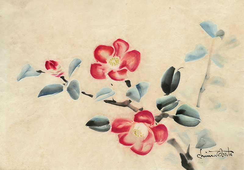(Plum Blossoms) by Chiura Obata