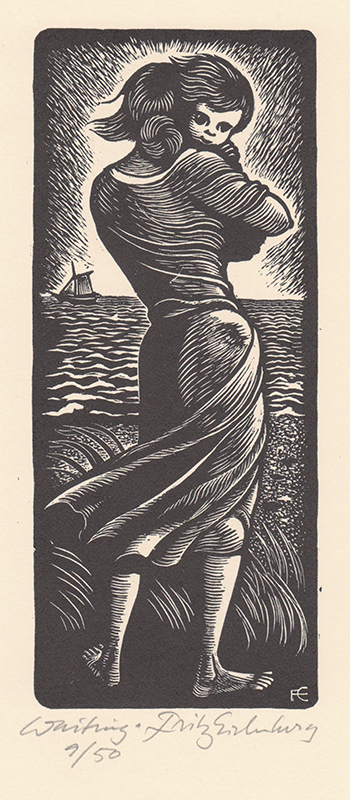 Waiting - from The Long Loneliness by Dorothy Day by Fritz Eichenberg