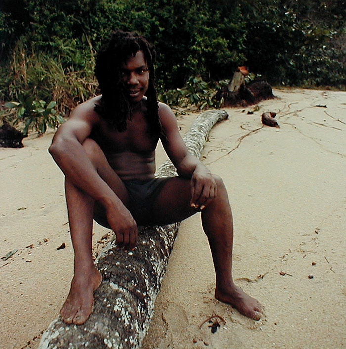 Sitting Man from Tobago, West Indies by Carol Fisher