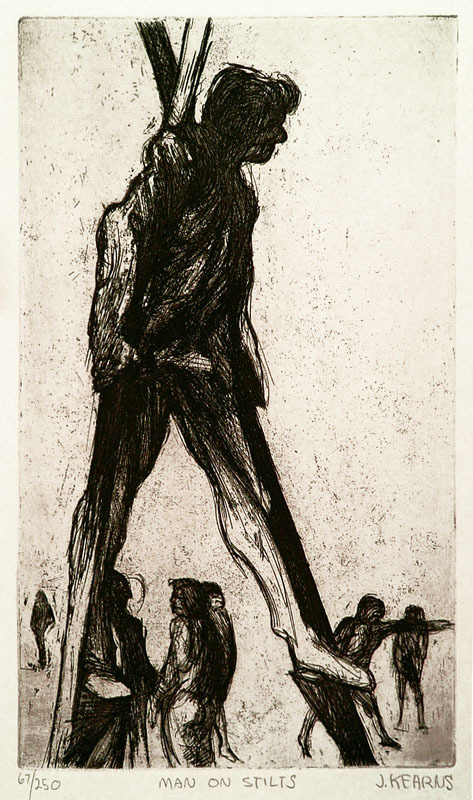 Man on Stilts by James Kearns