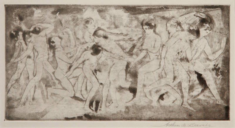 Whirl of Dance (Ten Men) by Arthur Bowen Davies Whirl of Dance (Ten Men) by Arthur Bowen Davies