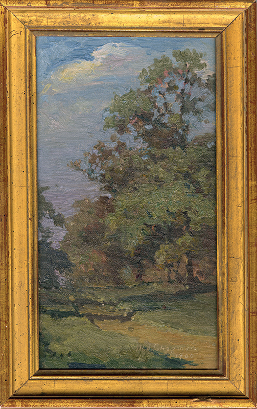 (Landscape with trees and path) by Minerva Josephine Chapman
