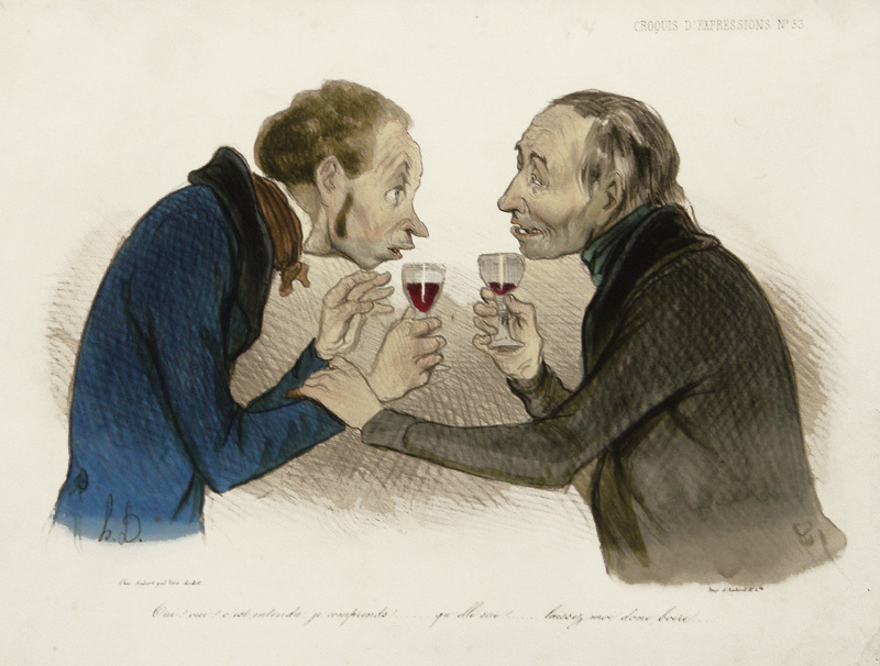 Oui! Oui! Cest entendu, je comprends! (Yes! yes! Its a deal, I understand!...) by Honore Daumier