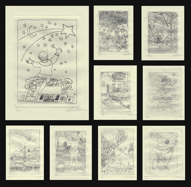 Leopoldo Mendez: Diez Aguafuertes  portfolio of ten signed etchings by Leopoldo Mendez