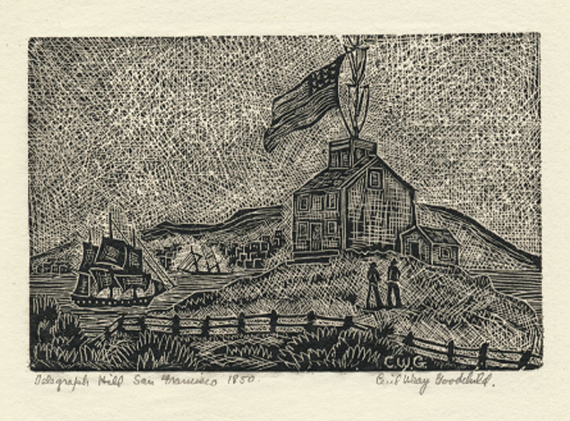 Telegraph Hill San Francisco 1850 by Cecil Wray Goodchild