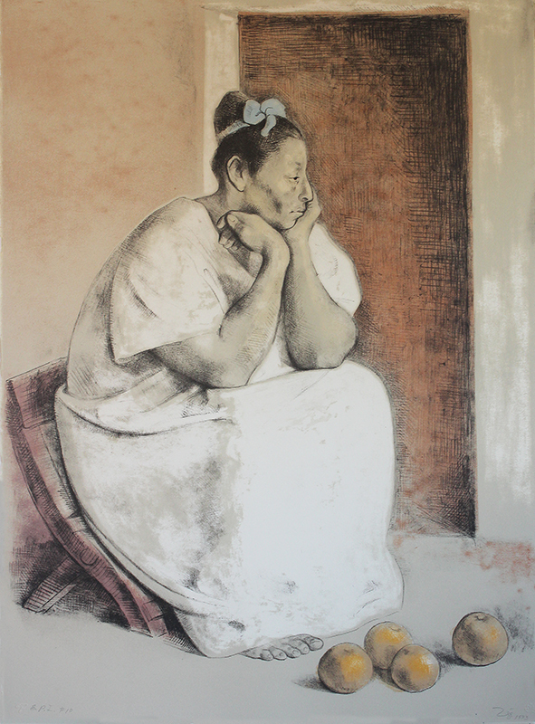 Mujer de Yucatan con Naranjas (Woman from Yucatan with Oranges) by Francisco Zuniga