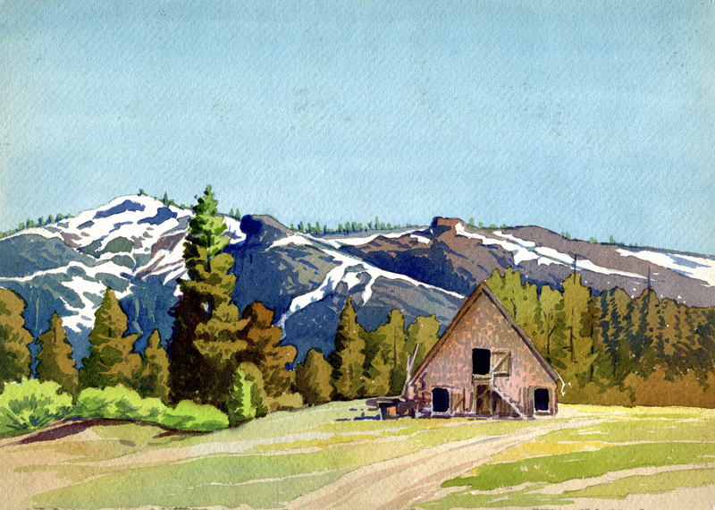 Sierra Barn by William Seltzer Rice
