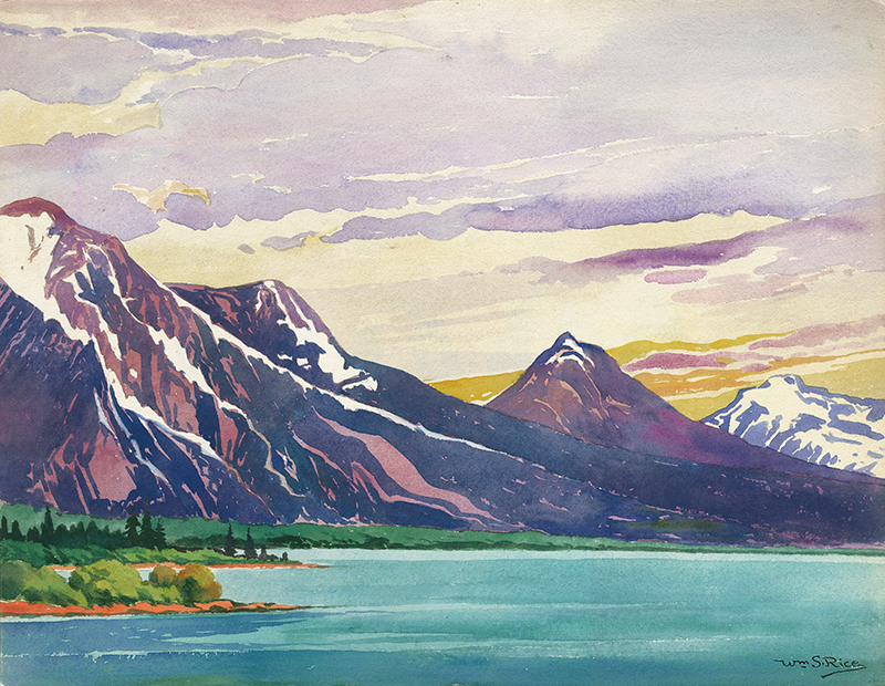 Sunset—Lake Atlin by William Seltzer Rice
