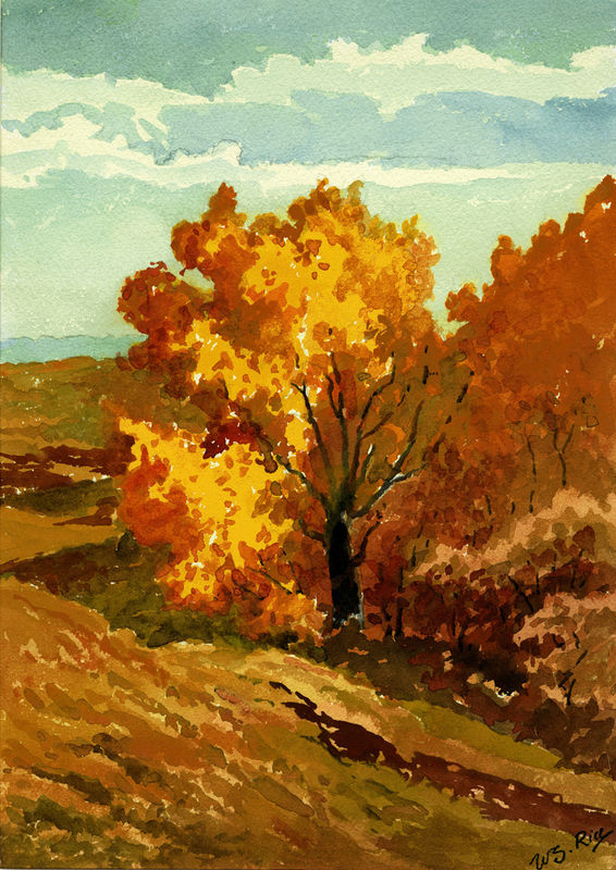 (Autumn, Leona Canyon) by William Seltzer Rice