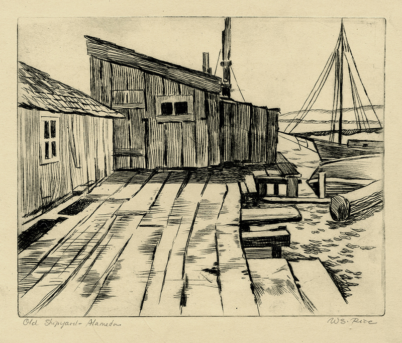 Old Shipyard-Alameda by William Seltzer Rice