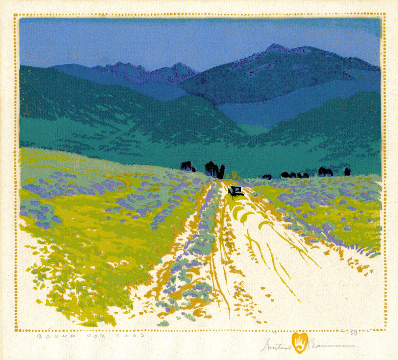 Bound for Taos by Gustave Baumann