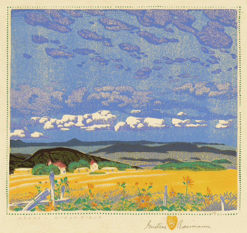 Hondo - Wheatfield by Gustave Baumann