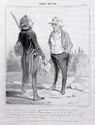 Robert Macaire: Oui, Monsieur vous voyez en moi aune victime des haines politique by Honore Daumier