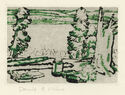 Painting Place (Large Plate) (a.k.a. Hilltop) by David Milne