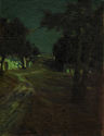 Night landscape in the manner of Charles Rollo Peters by Charles Rollo Peters
