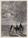 Cuirassier à Cheval (Epoque Louis XV) - Soldiers on Horseback (Louis XV era) by John Lewis Brown