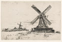 Three Windmills - Zaandam by John C. Vondrous