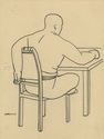 (Man Seated at Table - Samoa) by Dorr Bothwell