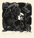 Reynard the Fox Deceives Bruin the Bear, illustration for Reynard the Fox by Fritz Eichenberg
