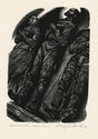 The Exiled at Final Rest - from Resurrection by Leo Tolstoy by Fritz Eichenberg