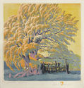 Winter Corral by Gustave Baumann