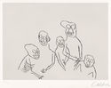 Untitled - Finale (from the portfolio Santa Claus - A Morality, nine etchings to accompany e.e. cummings play) by Alexander Calder