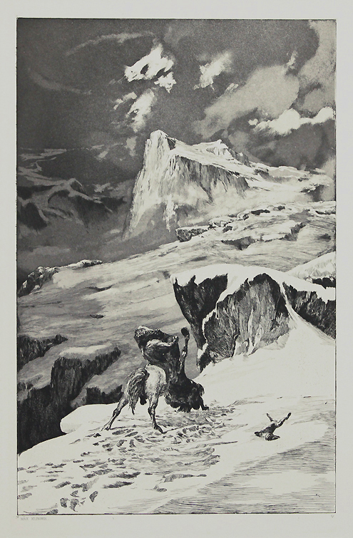 Battling Centaurs; plate V from Intermezzi, Opus IV by Max Klinger