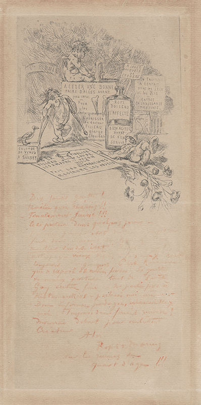 Ma Goutte - Sujet de Milieu by Felicien Joseph Victor Rops