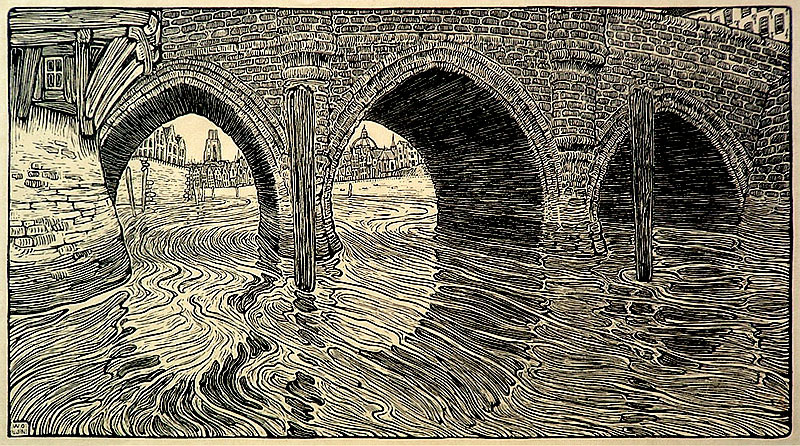 The Old Bridge by Wynand Otto Jan Nieuwenkamp