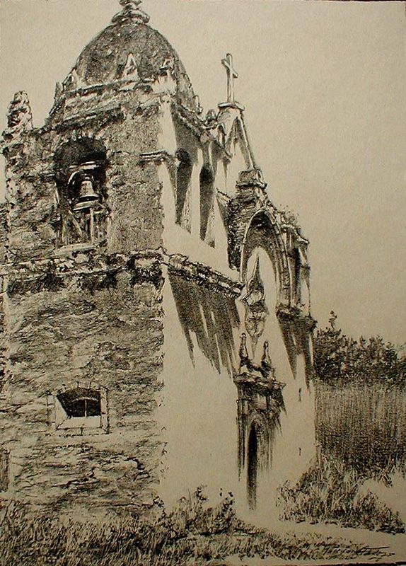 Carmel Mission by Louis Christian Mullgardt