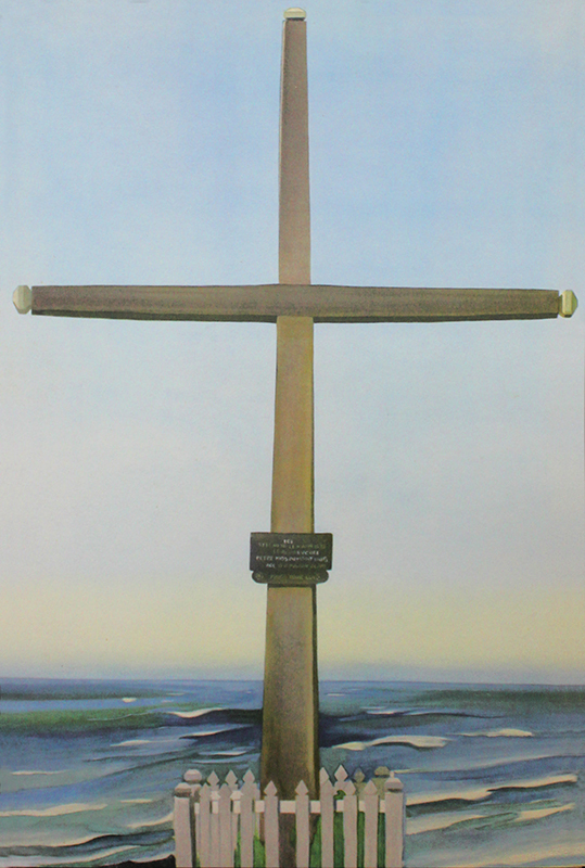 Cross by the Sea, Gaspé: 1932 (also called: Cross by the Sea, Canada) by Georgia OKeeffe
