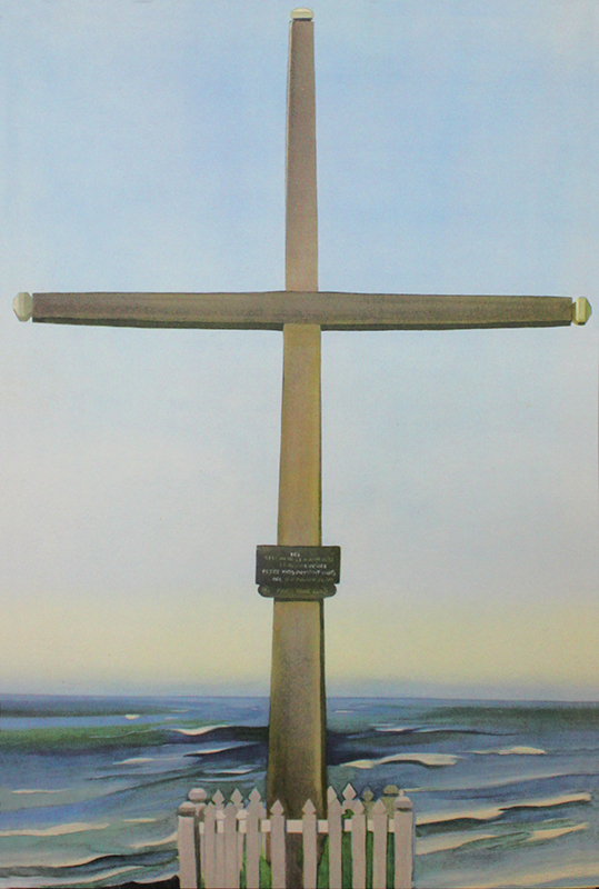Cross by the Sea, Gaspé: 1932 (also called: Cross by the Sea, Canada) by Georgia OKeeffe