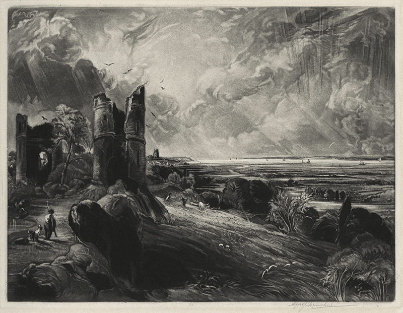 Hadleigh Castle - after John Constable by Alfred J. Skrimshire