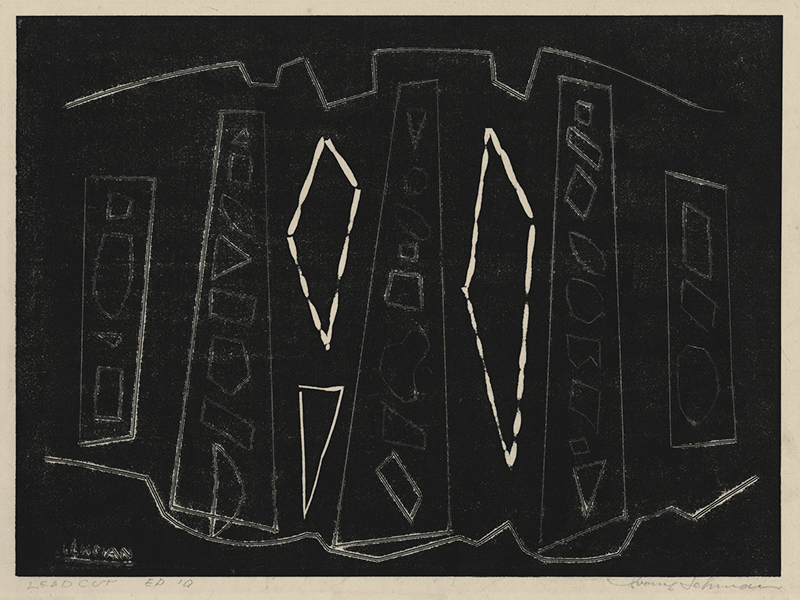 Untitled abstraction by Irving George Lehman