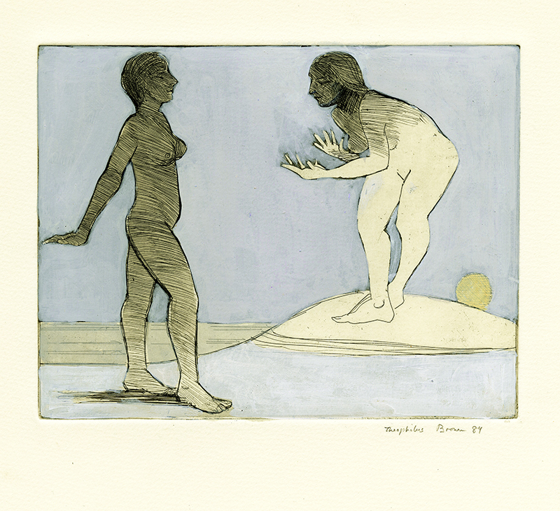 Two Women at the Beach by William Theophilus Brown