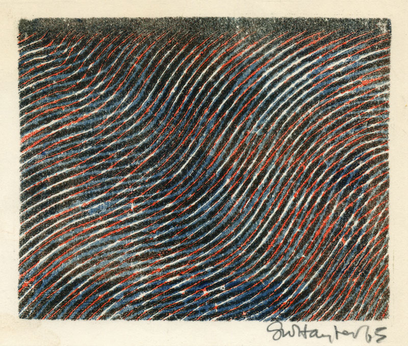 Greeting Card For New Year 1965-66 by Stanley William Hayter