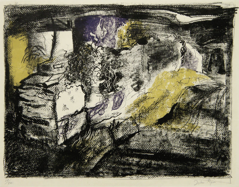 Stone Wall - Anglesea by John Piper