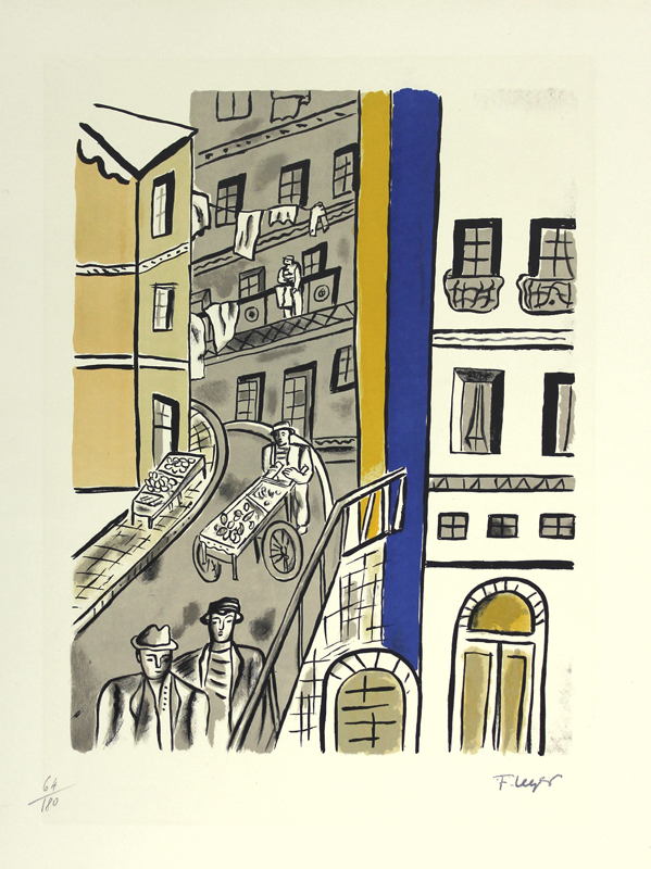 La Rue (from La Ville) by Fernand Leger