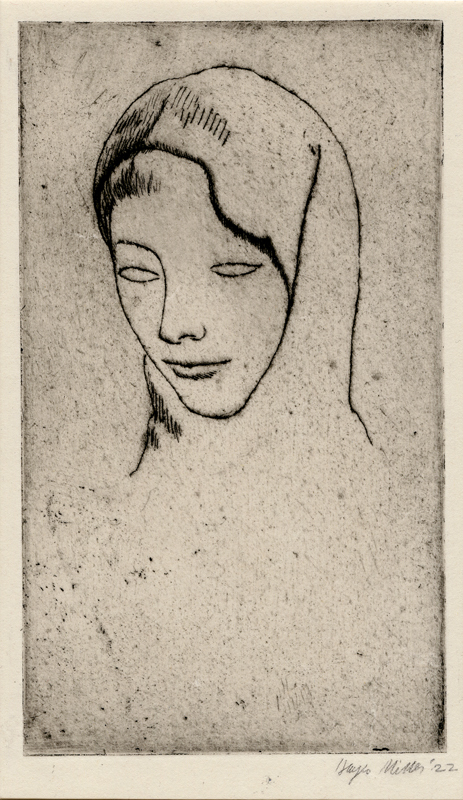 (Portrait of a woman) by Kenneth Hayes Miller