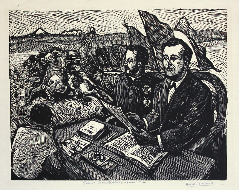 General Manuel Doblado y el General Prim by Ramon Sosamontes