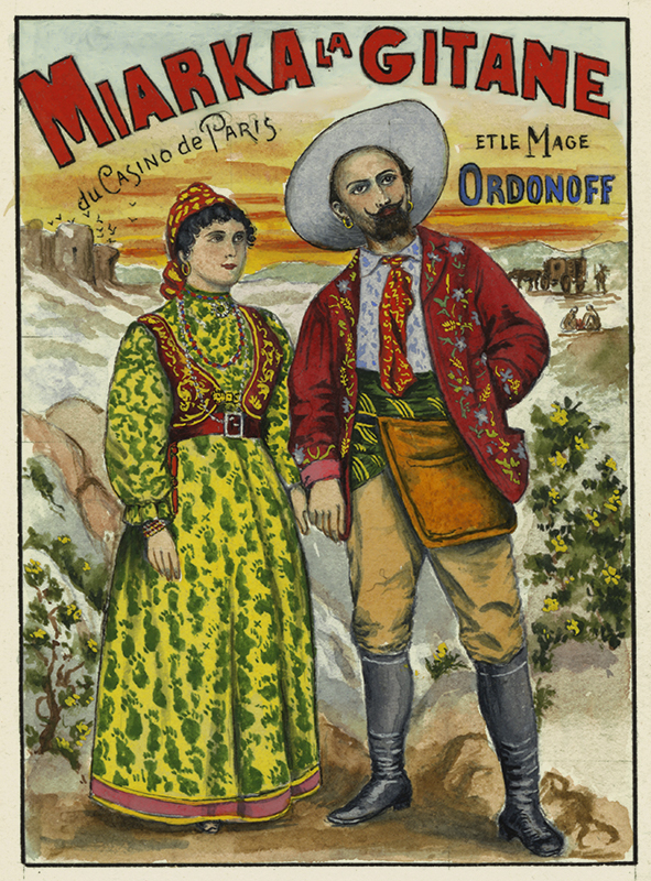 Miarka la Gitane et le Mage Ordonoff (after Louis Galice) by Christophe Adrien (Count) Regley de Koenigsegg