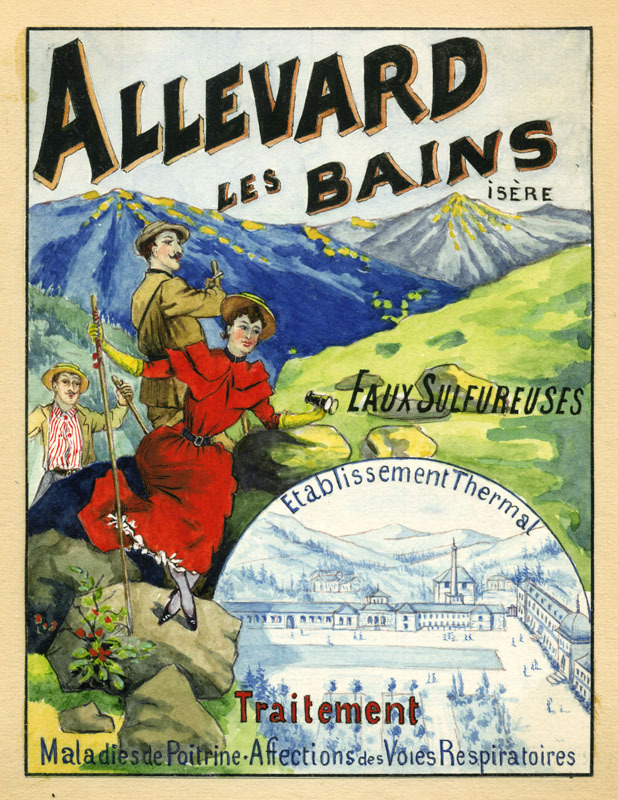(Allevard les Bains after L. Baylac) by Christophe Adrien (Count) Regley de Koenigsegg
