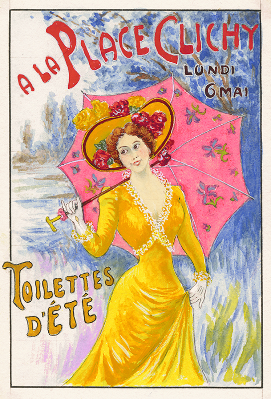 A la Place Clichy / Toilettes dEte (after LEM) by Christophe Adrien (Count) Regley de Koenigsegg